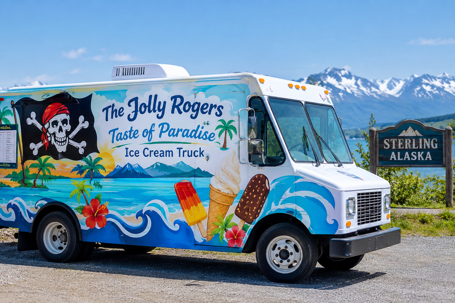 the jolly rogers taste of paradise ice cream truck sterling ak