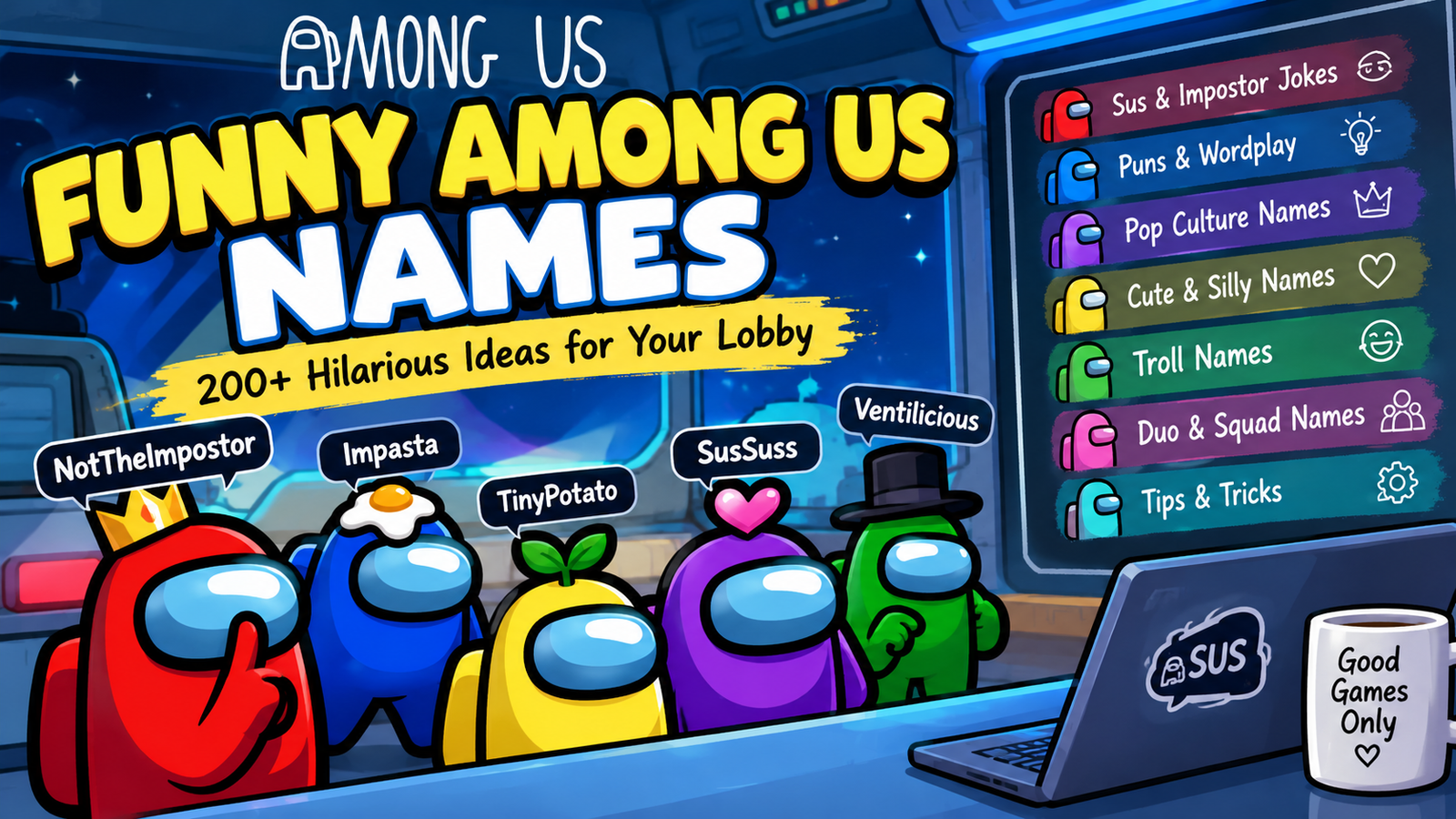 funny among us names