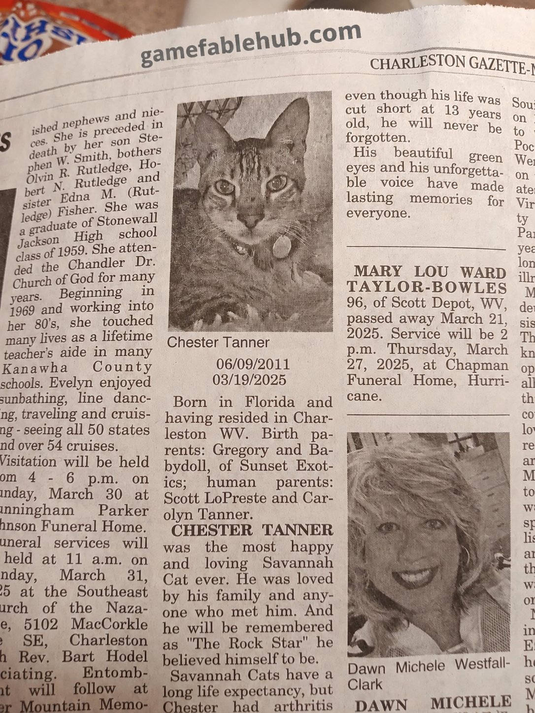 charleston gazette obituaries