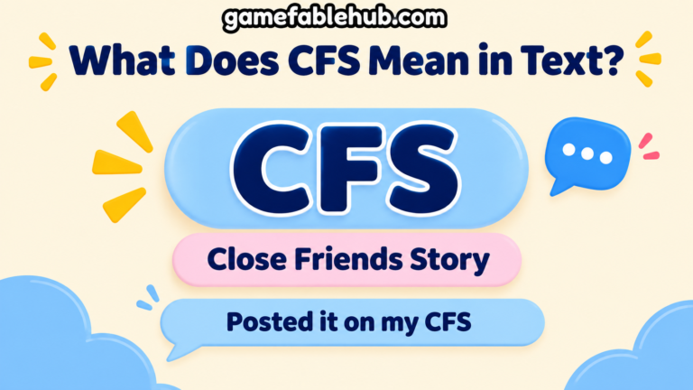 what does cfs mean in text